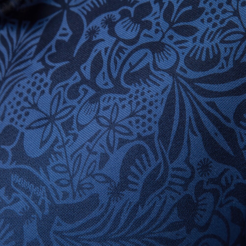 Floral Print Knit Polo Sweater - oukumen