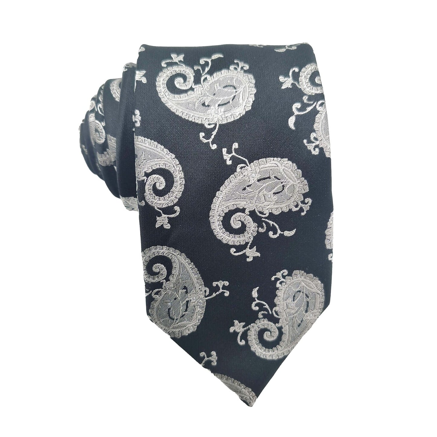 100% Silk Paisley Tie - oukumen