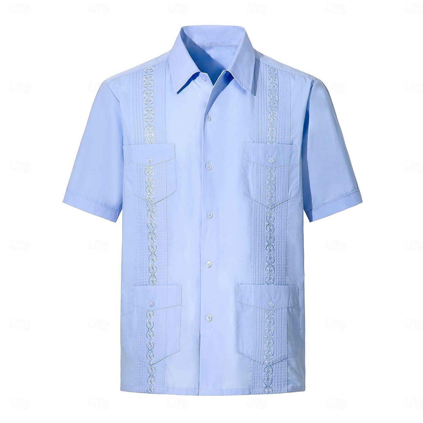 Classic Guayabera Cotton Shirt - oukumen