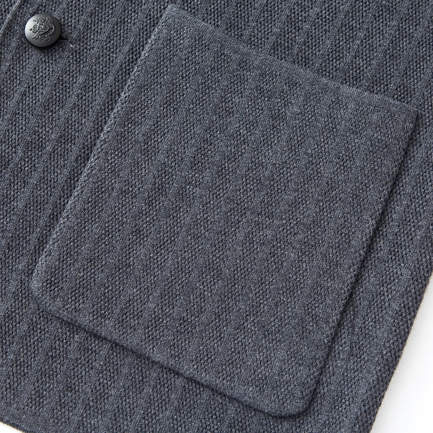 Textured Knit Blazer - oukumen