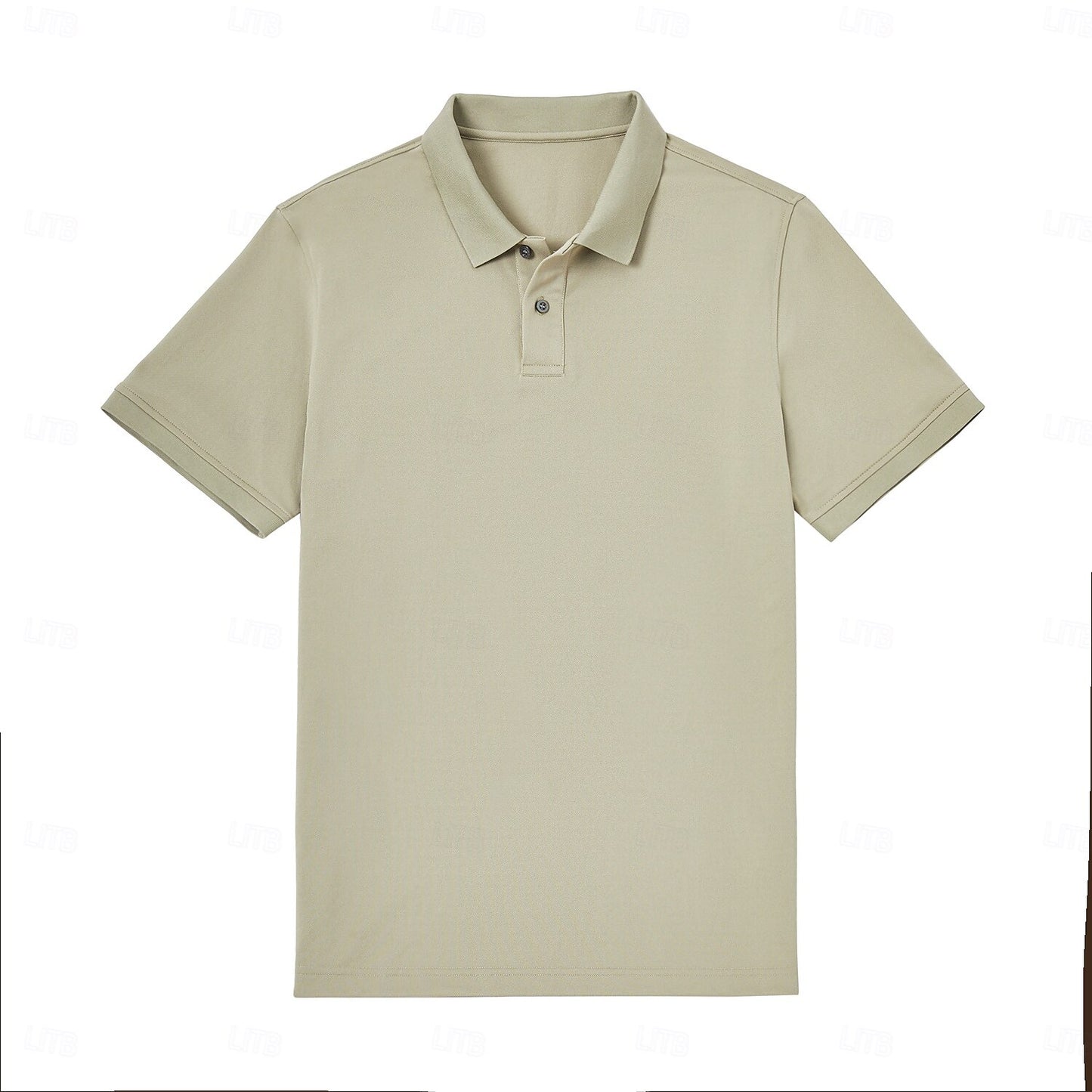 Turn-Down Collar Knit Polo - oukumen