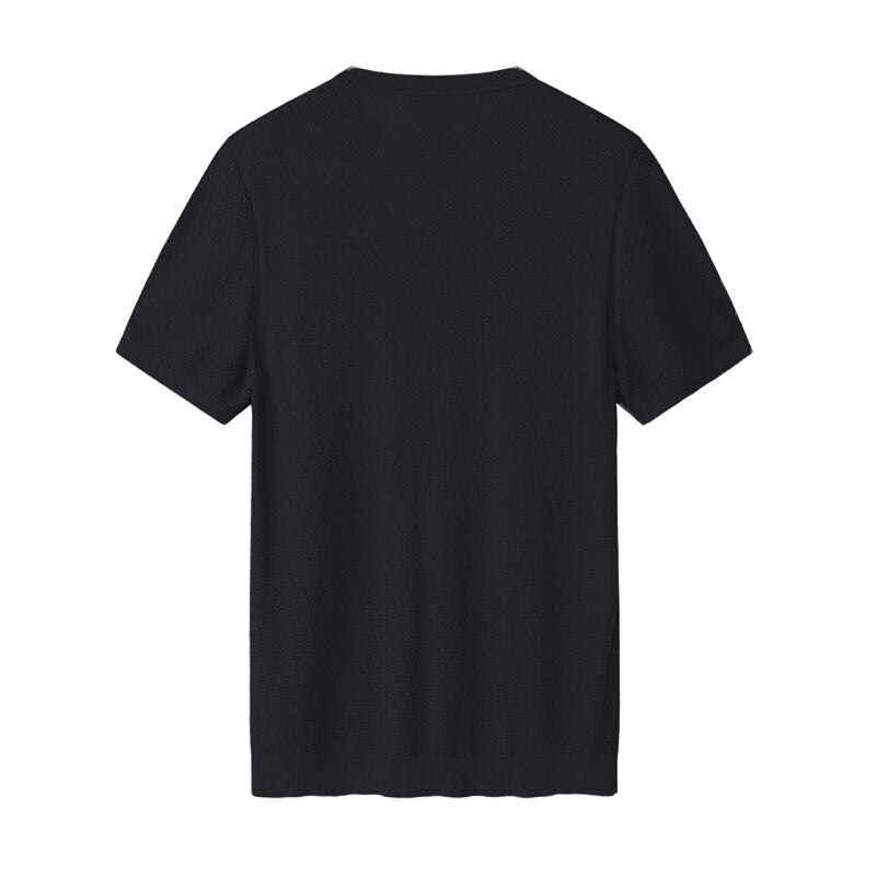 TENCEL™ Lyocell Silk Blend Luxe Knit Tee - oukumen