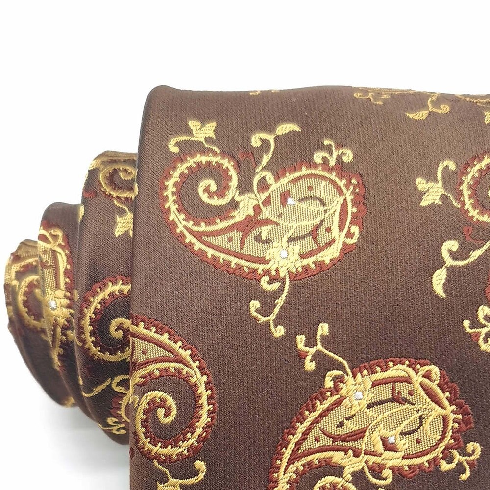 100% Silk Paisley Tie - oukumen