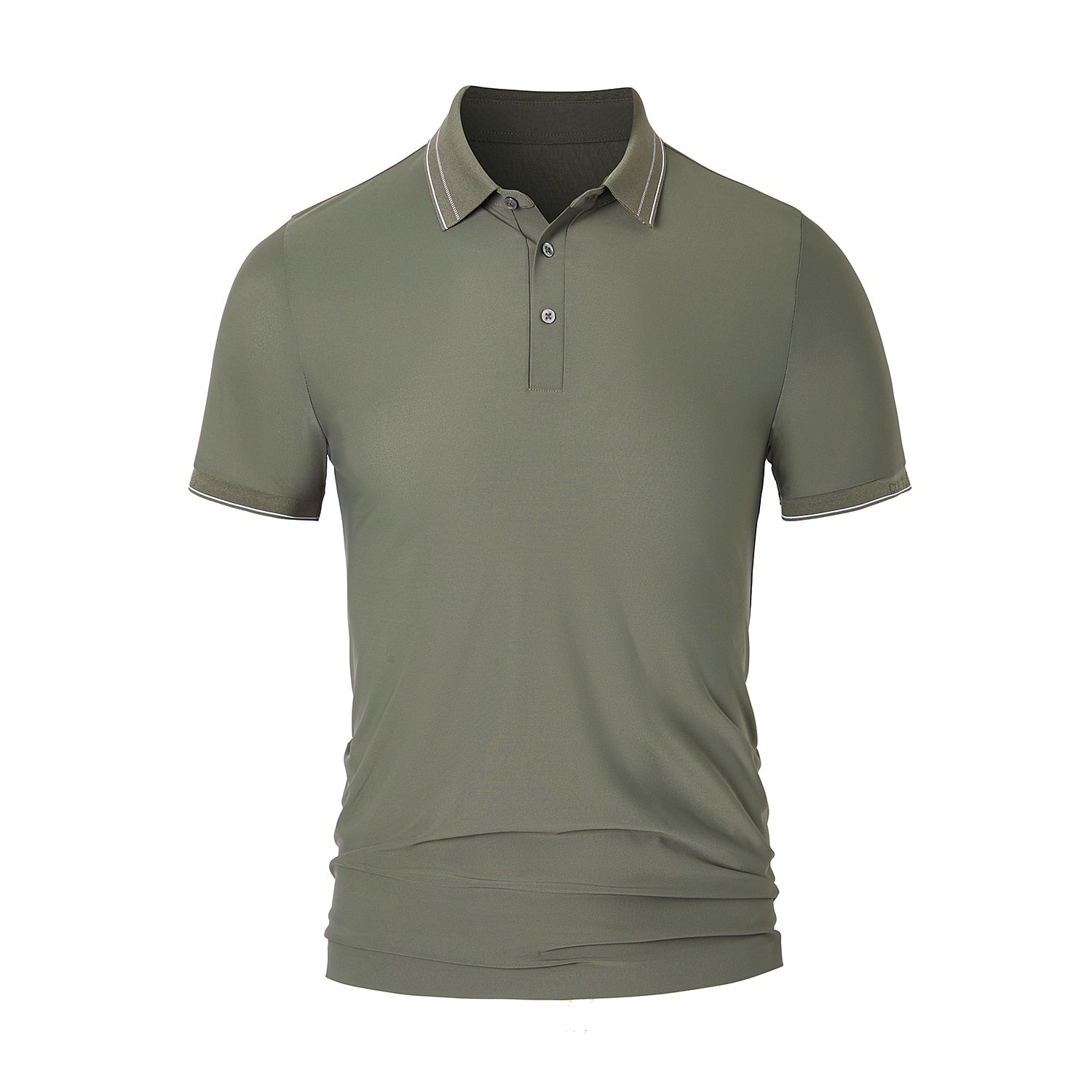 Lightweight Knit Polo Sweater - oukumen