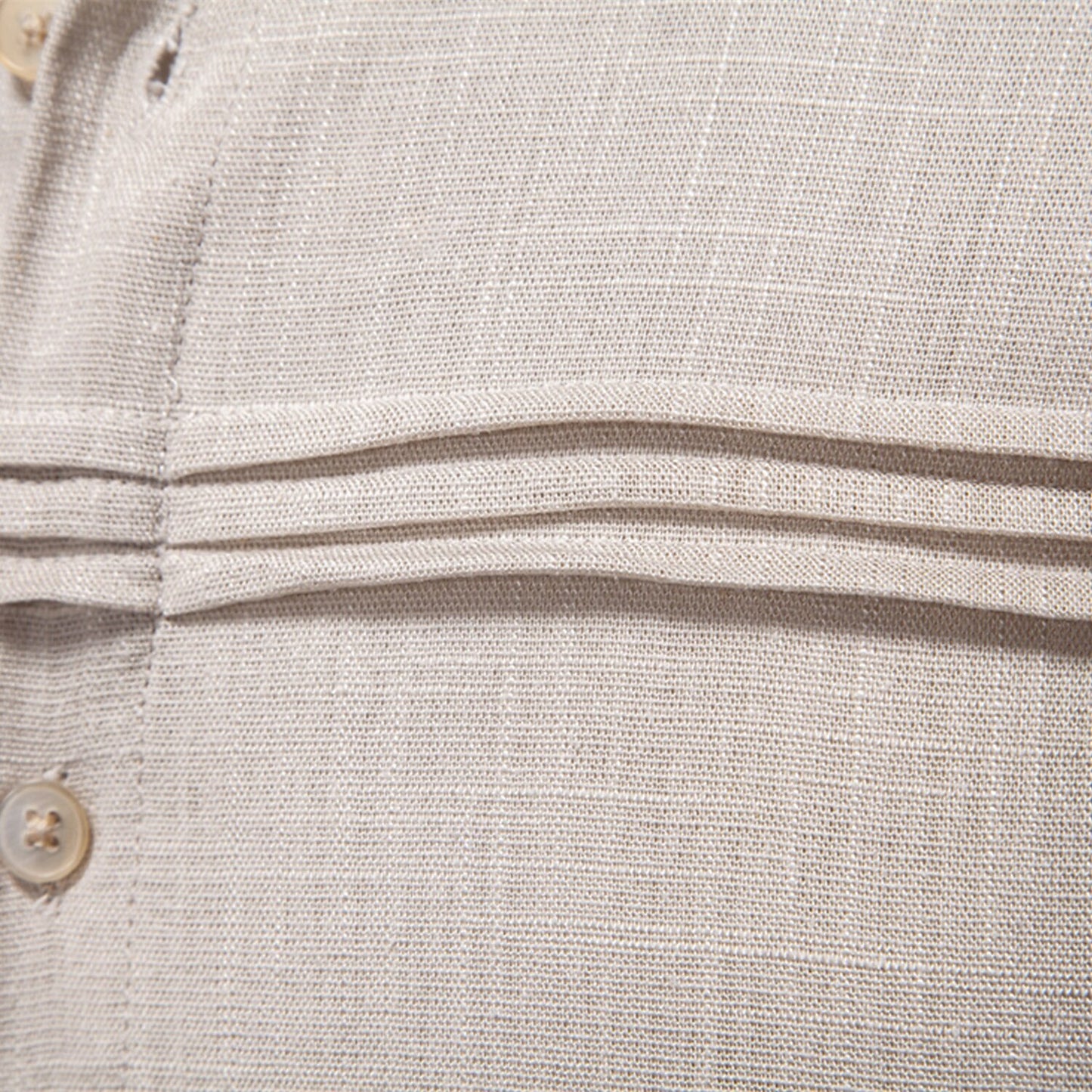 Classic Soft Linen Button-Up Shirt - oukumen