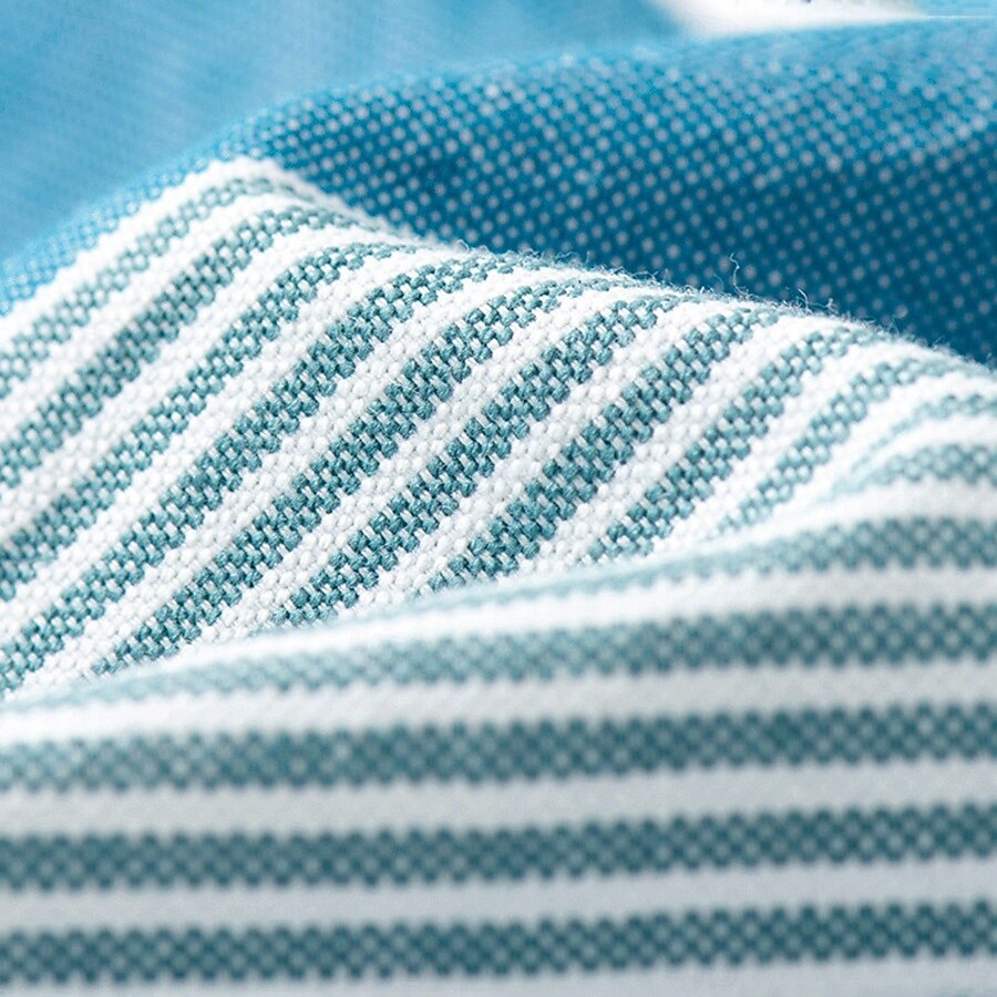 100% Cotton Versatile Color Block Oxford Shirt - oukumen