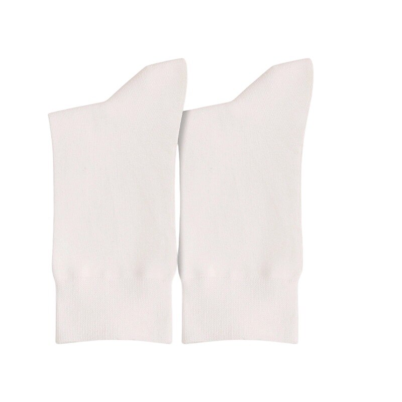 100% Cotton Knit Crew Socks - oukumen