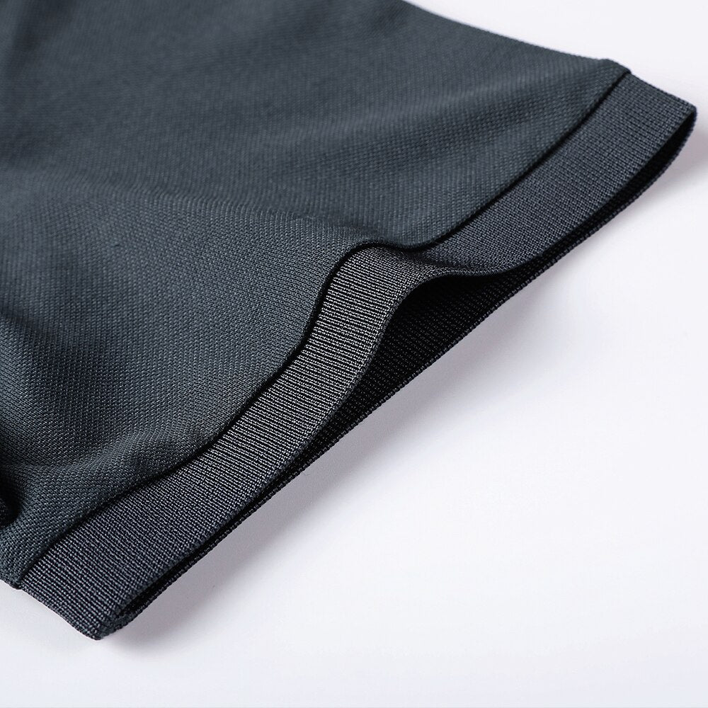 Business Casual Silk Cotton Blend Polo - oukumen