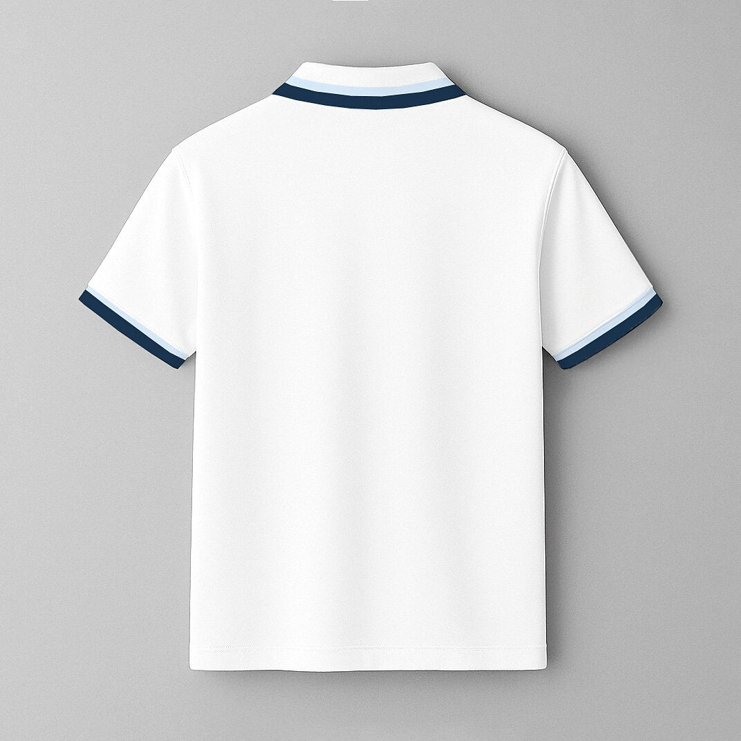 100% Cotton Polo with Contrast Stripe