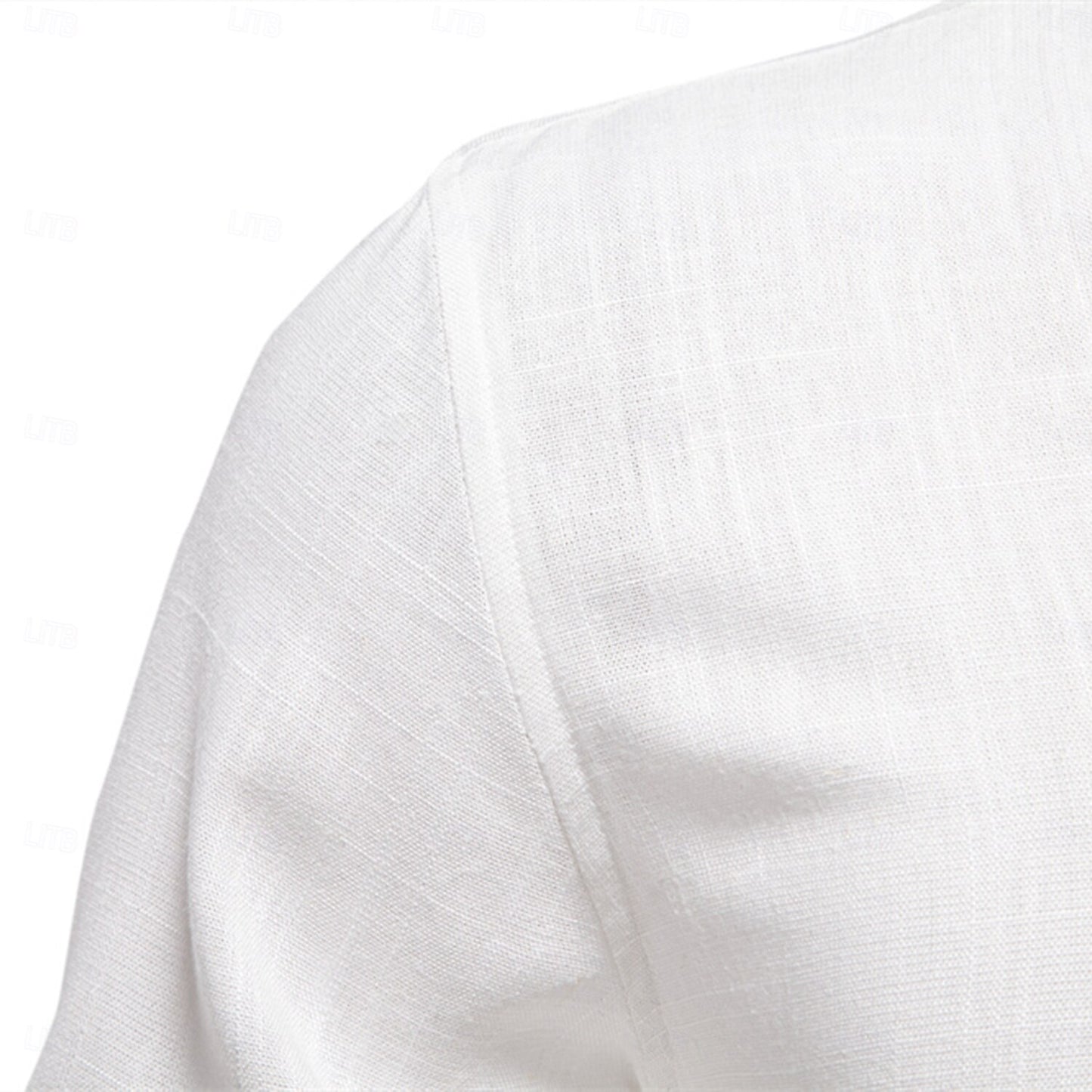 Classic Soft Linen Button-Up Shirt - oukumen