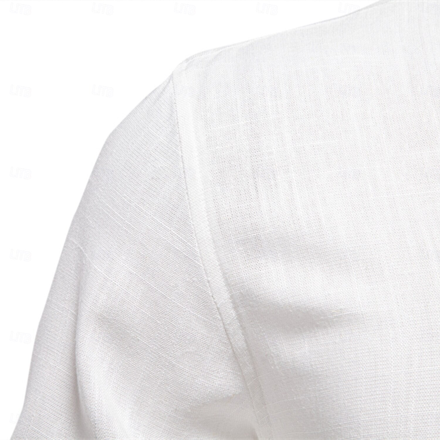 Classic Soft Linen Button-Up Shirt - oukumen