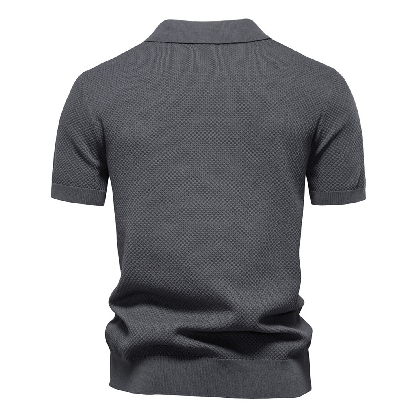 Business Casual Knitted Johnny collar Polo