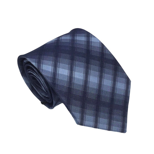 100% Silk Plaid Tie - oukumen