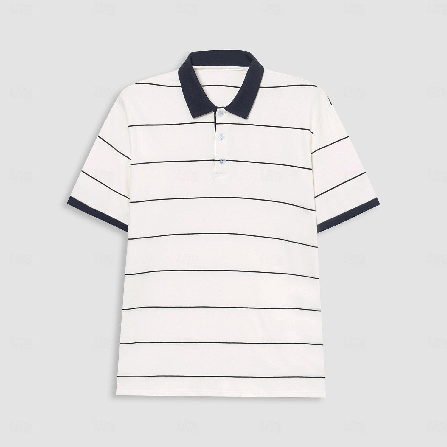 100% Cotton Golf Knit Polo - oukumen