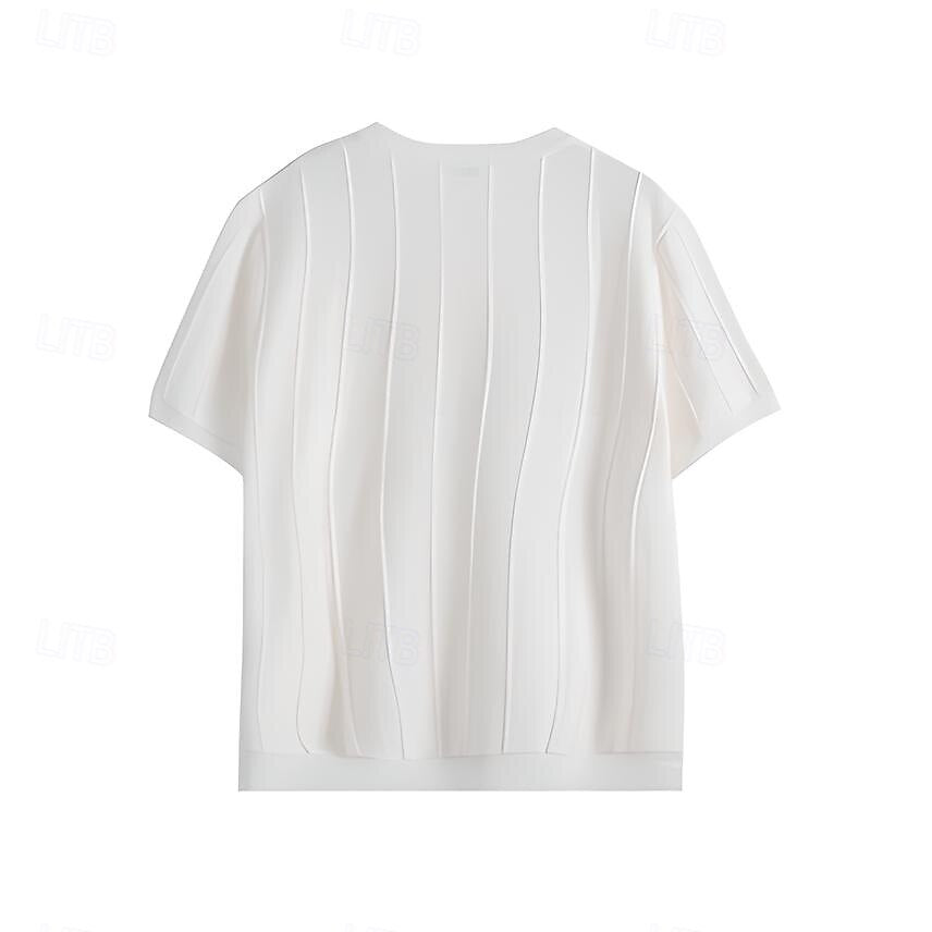 Vertical Stripes T Shirt - oukumen