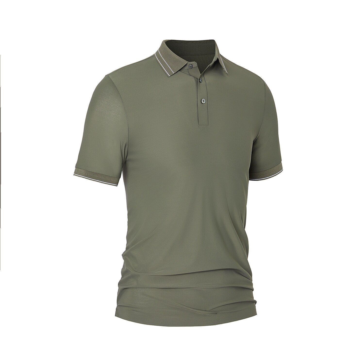 Lightweight Knit Polo Sweater - oukumen