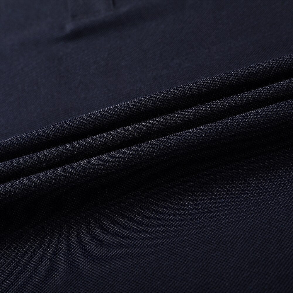 Business Casual Silk Cotton Blend Polo - oukumen