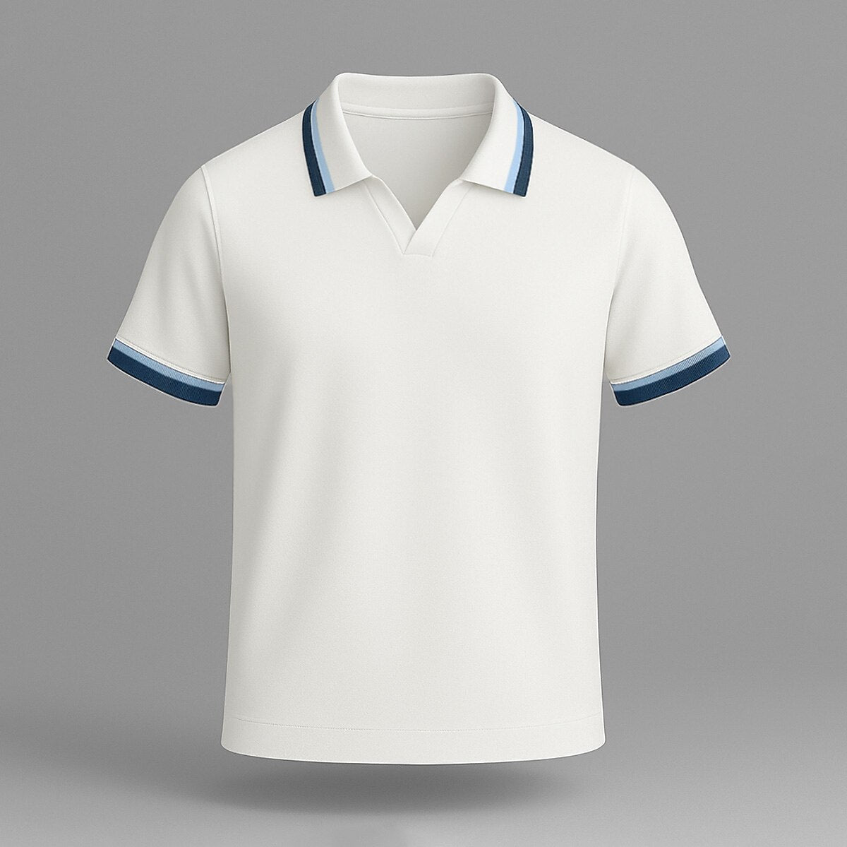 100% Cotton Polo with Contrast Stripe