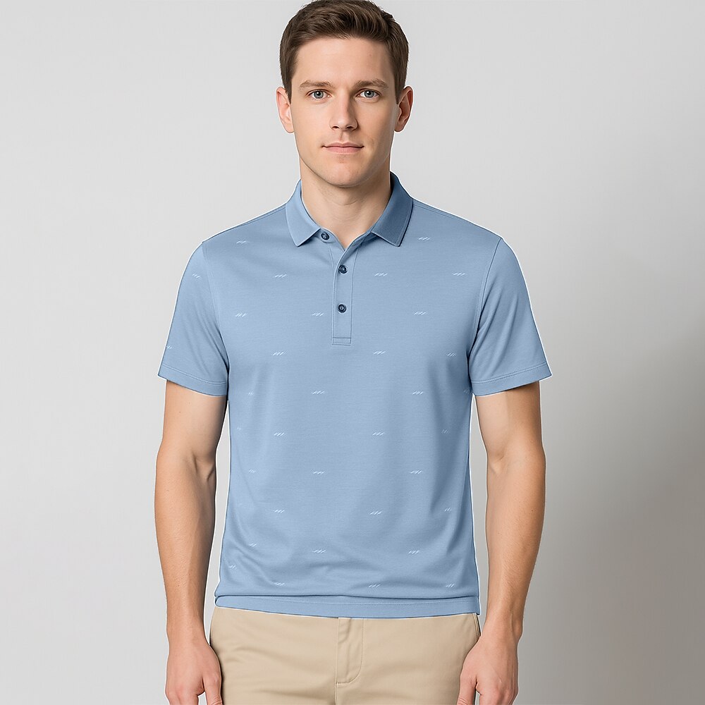 Premium Tencel Cotton Silk Polo Shirt - oukumen
