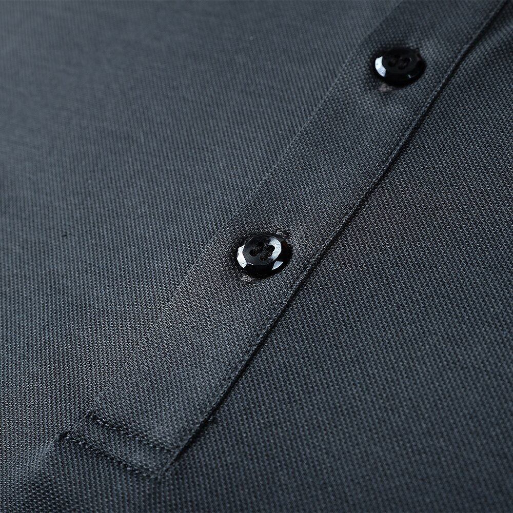 Business Casual Silk Cotton Blend Polo - oukumen