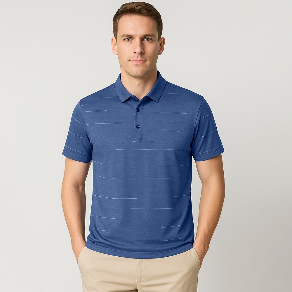 Luxury Tencel Cotton Silk Polo Shirt - oukumen