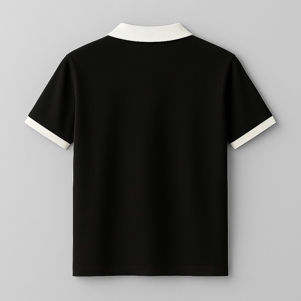 100% Cotton Colorblock Performance Polo - oukumen