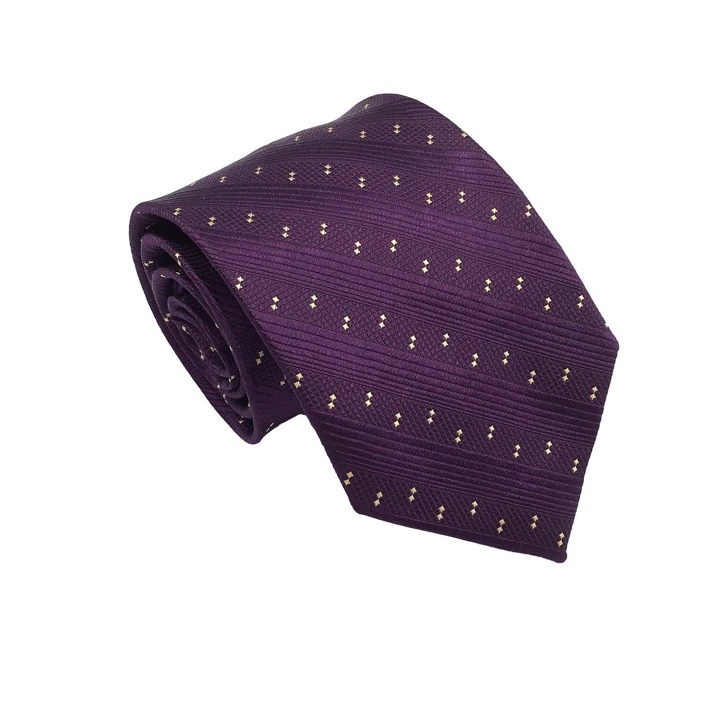 100% Silk Plum Purple Tie - oukumen