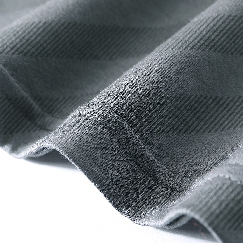 Business Casual Silk Polo Shirt - oukumen