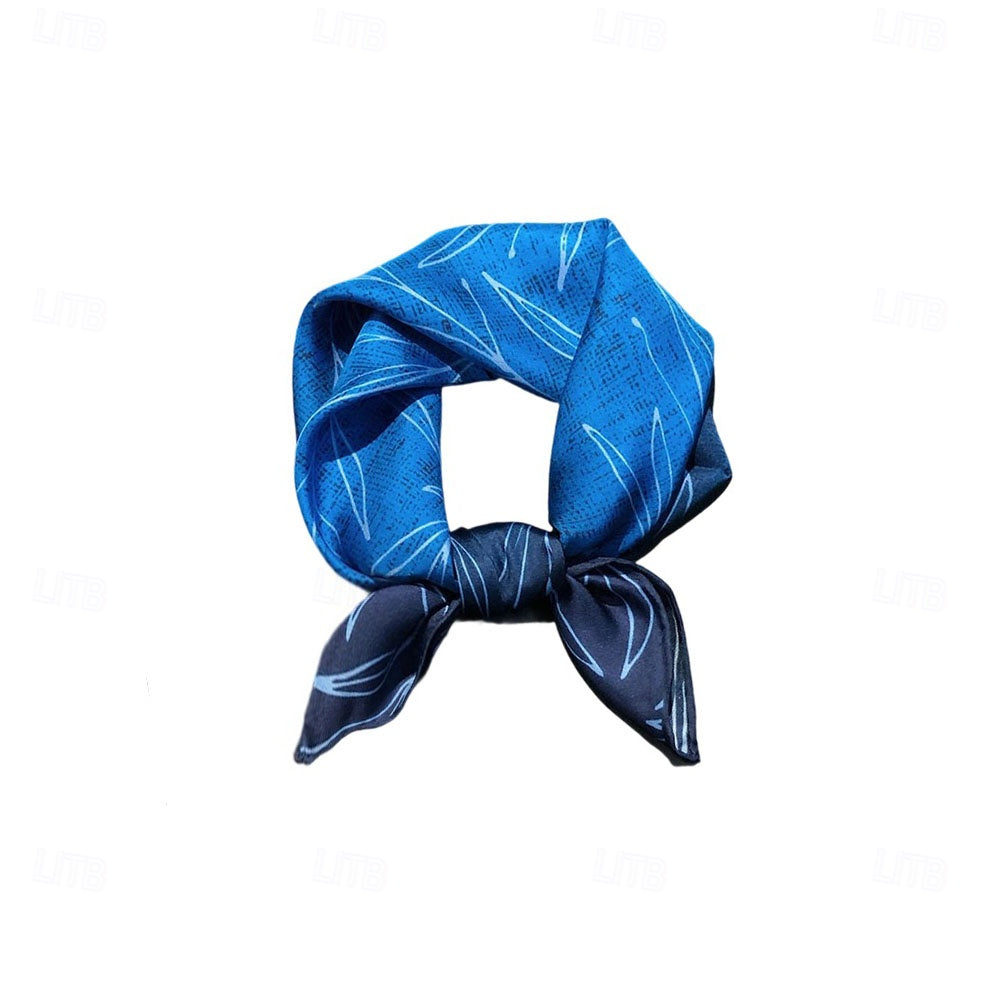100% Silk Polka Dots Square Scarf - oukumen