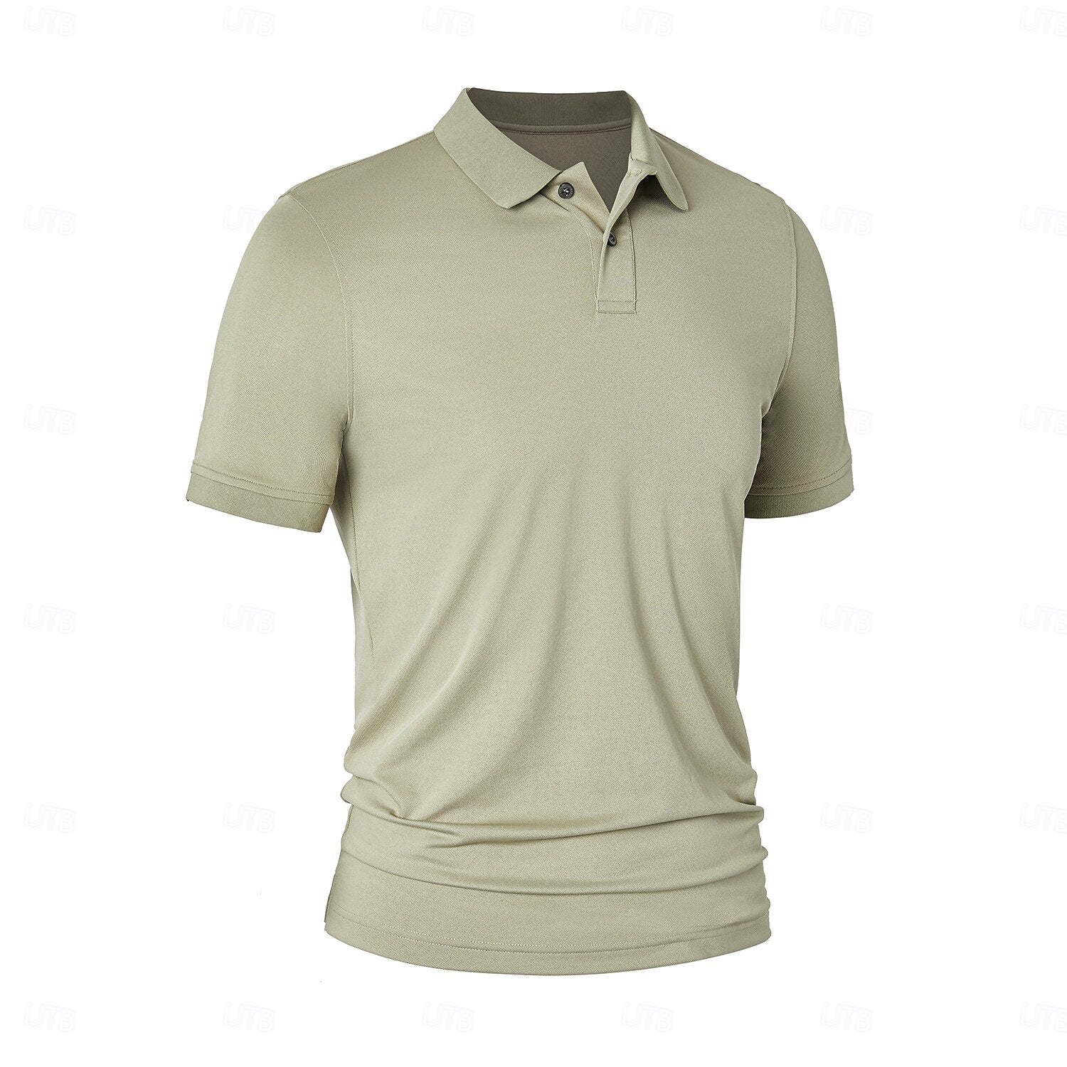 Turn-Down Collar Knit Polo - oukumen