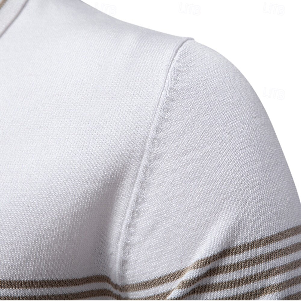 Quarter Zip Short Sleeve Polo - oukumen