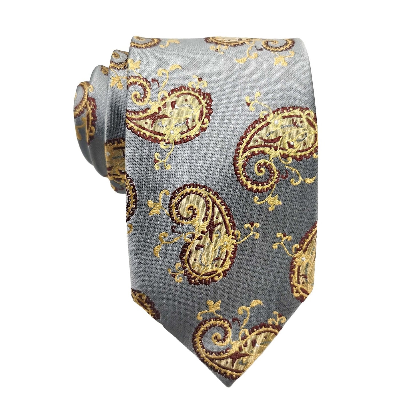 100% Silk Paisley Tie - oukumen