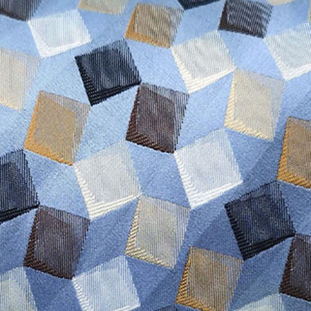 100% Silk Geometric Tie - oukumen