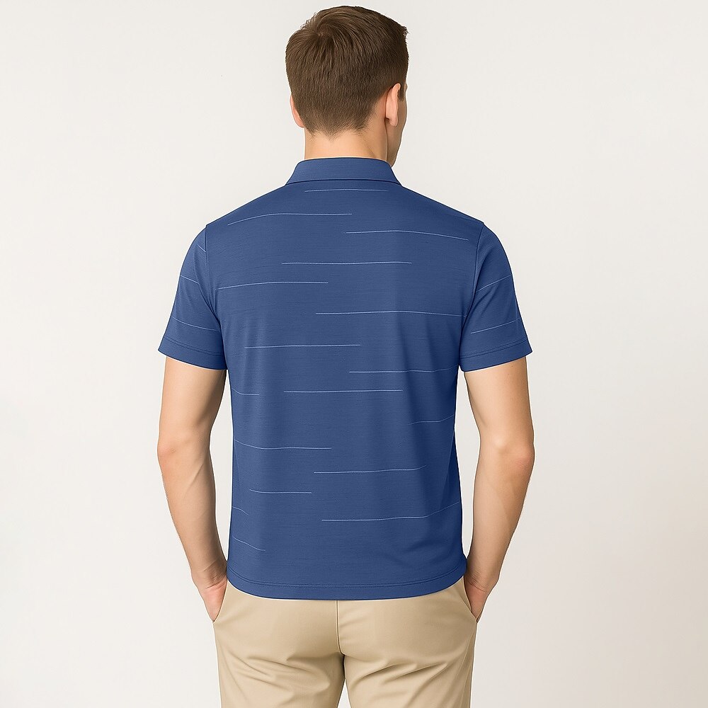 Luxury Tencel Cotton Silk Polo Shirt - oukumen