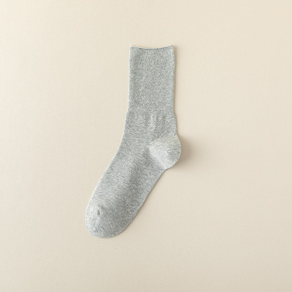 100% Cotton Crew Socks - oukumen