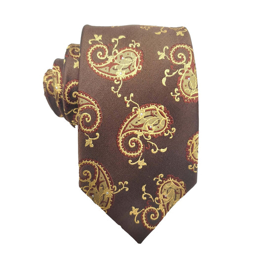 100% Silk Paisley Tie - oukumen