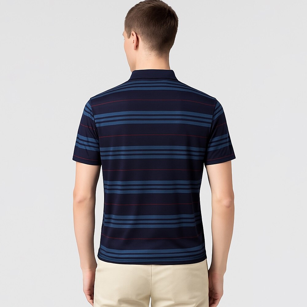 Luxury Acetate Silk Blend Polo Shirt - oukumen