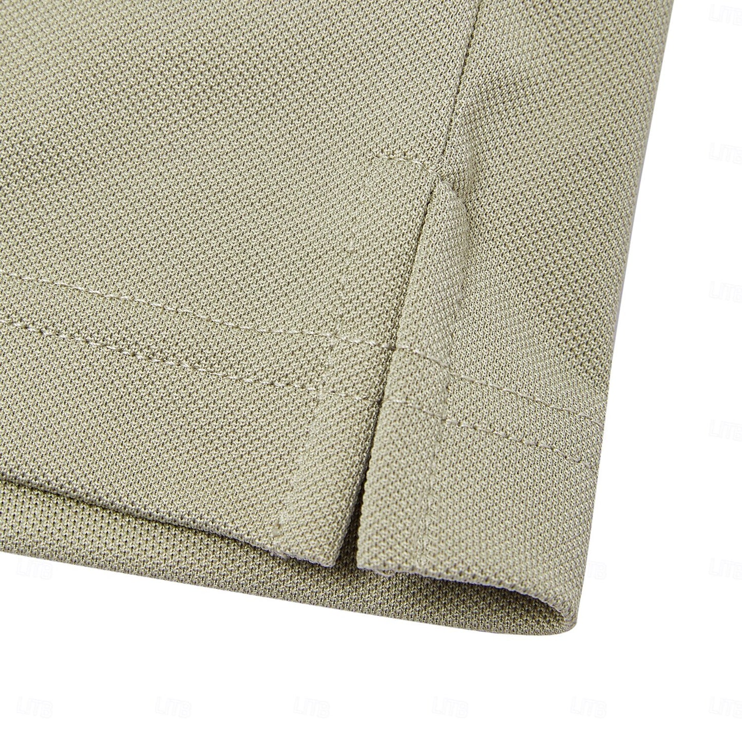 Turn-Down Collar Knit Polo - oukumen