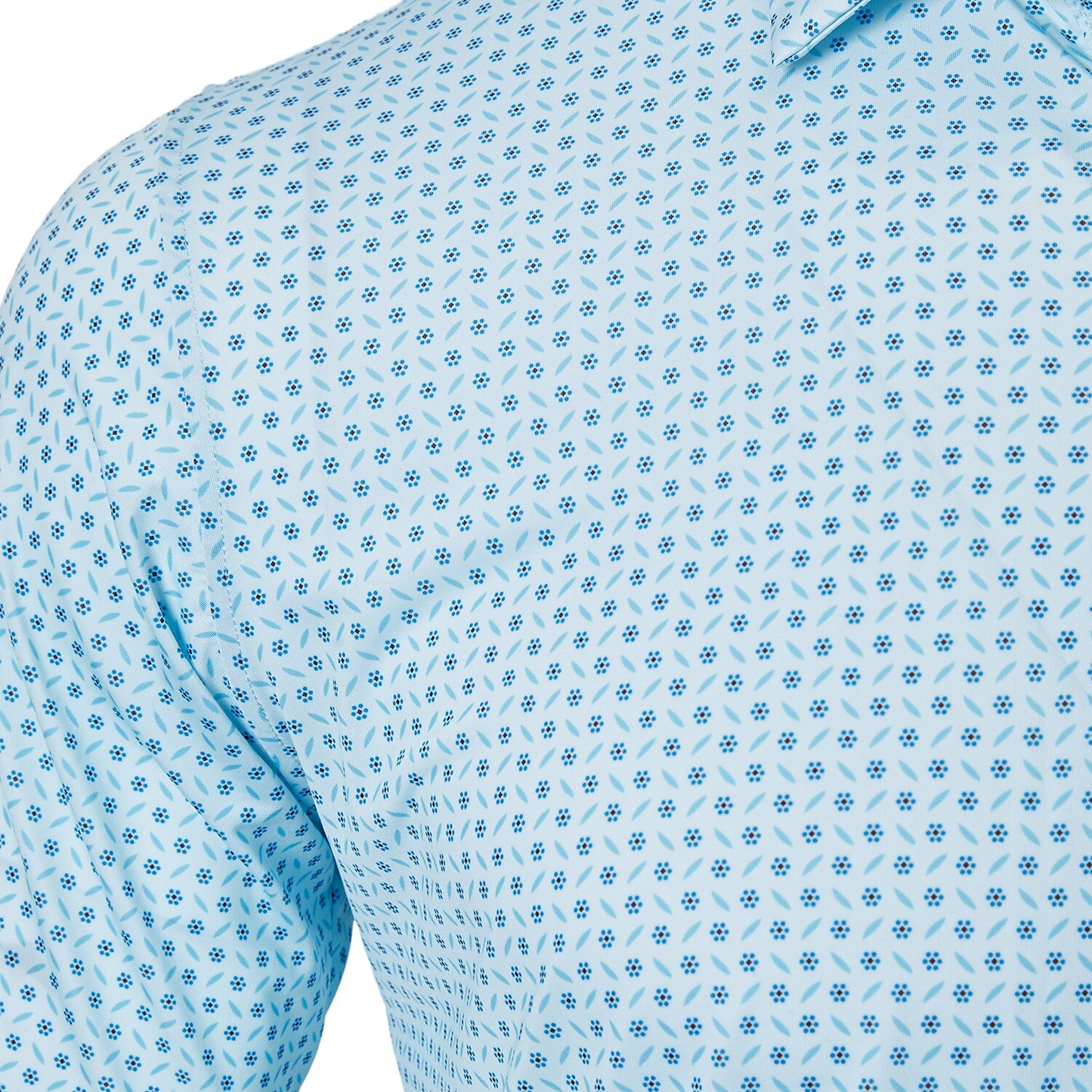 Quick-Dry Geometric Print Polo Shirt - oukumen