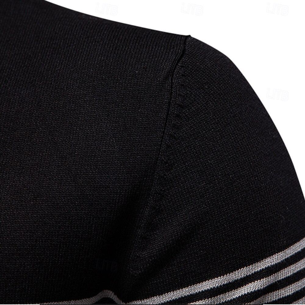 Quarter Zip Short Sleeve Polo - oukumen