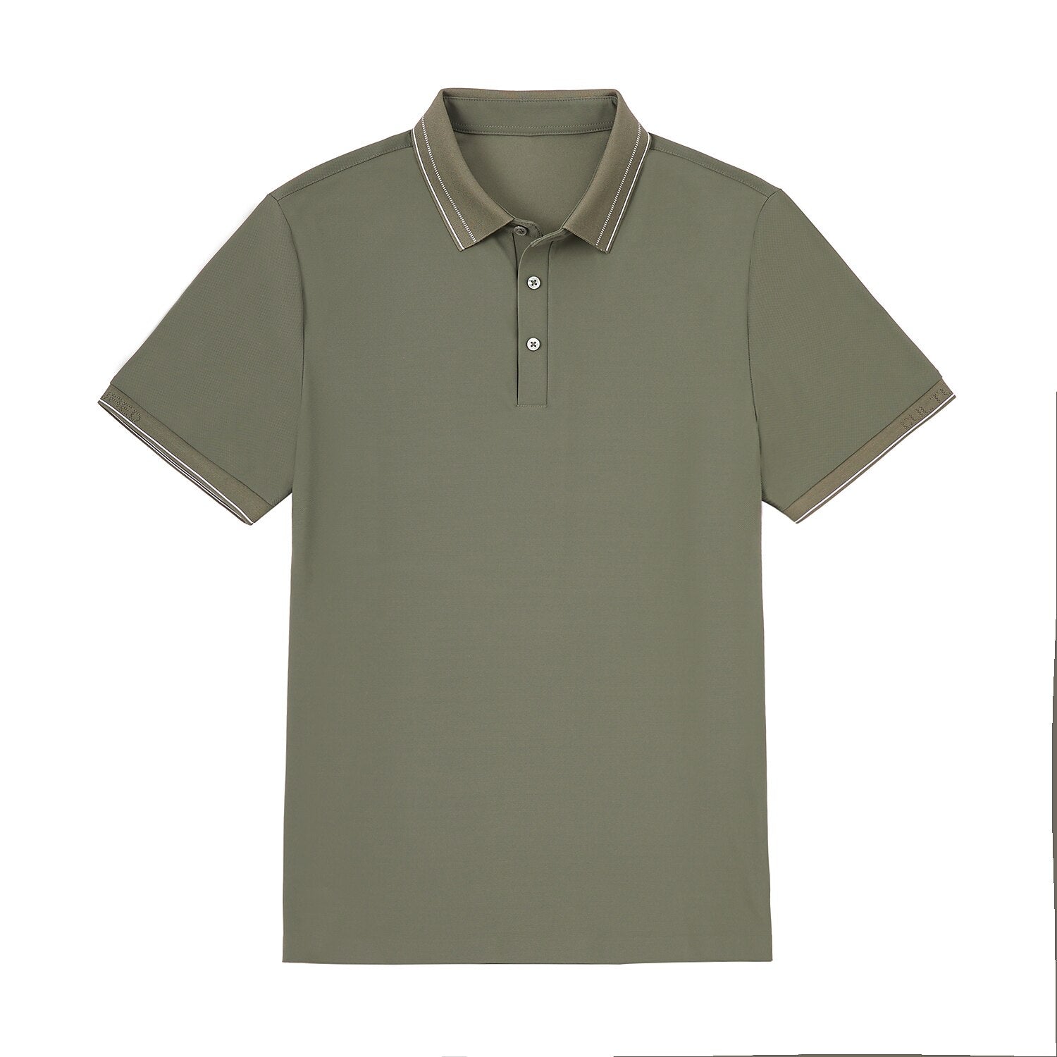 Lightweight Knit Polo Sweater - oukumen