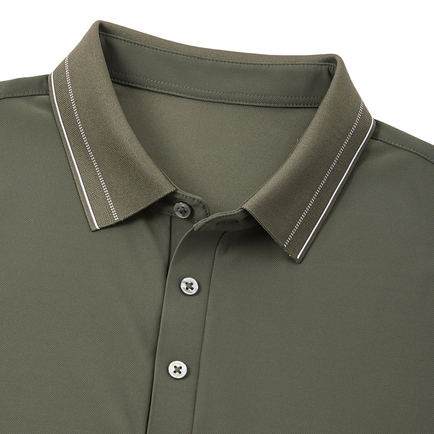 Lightweight Knit Polo Sweater - oukumen