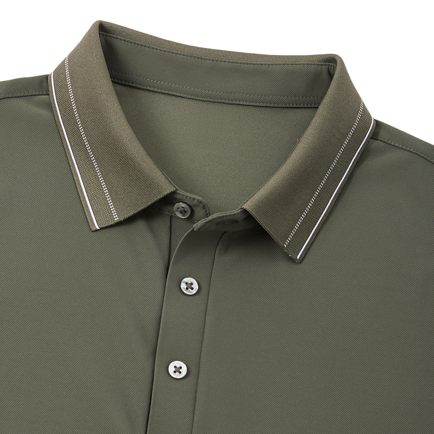 Lightweight Knit Polo Sweater - oukumen