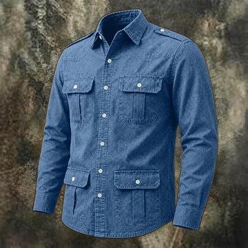 Long-Sleeve Denim Shirt