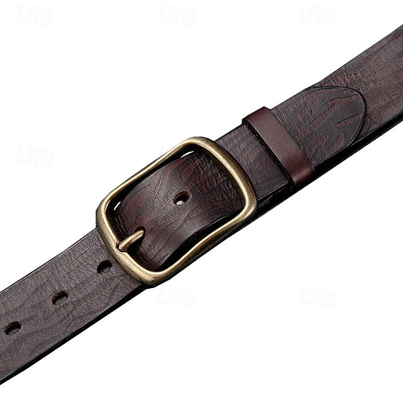 Men's Vintage Cowhide Leather Belt - oukumen