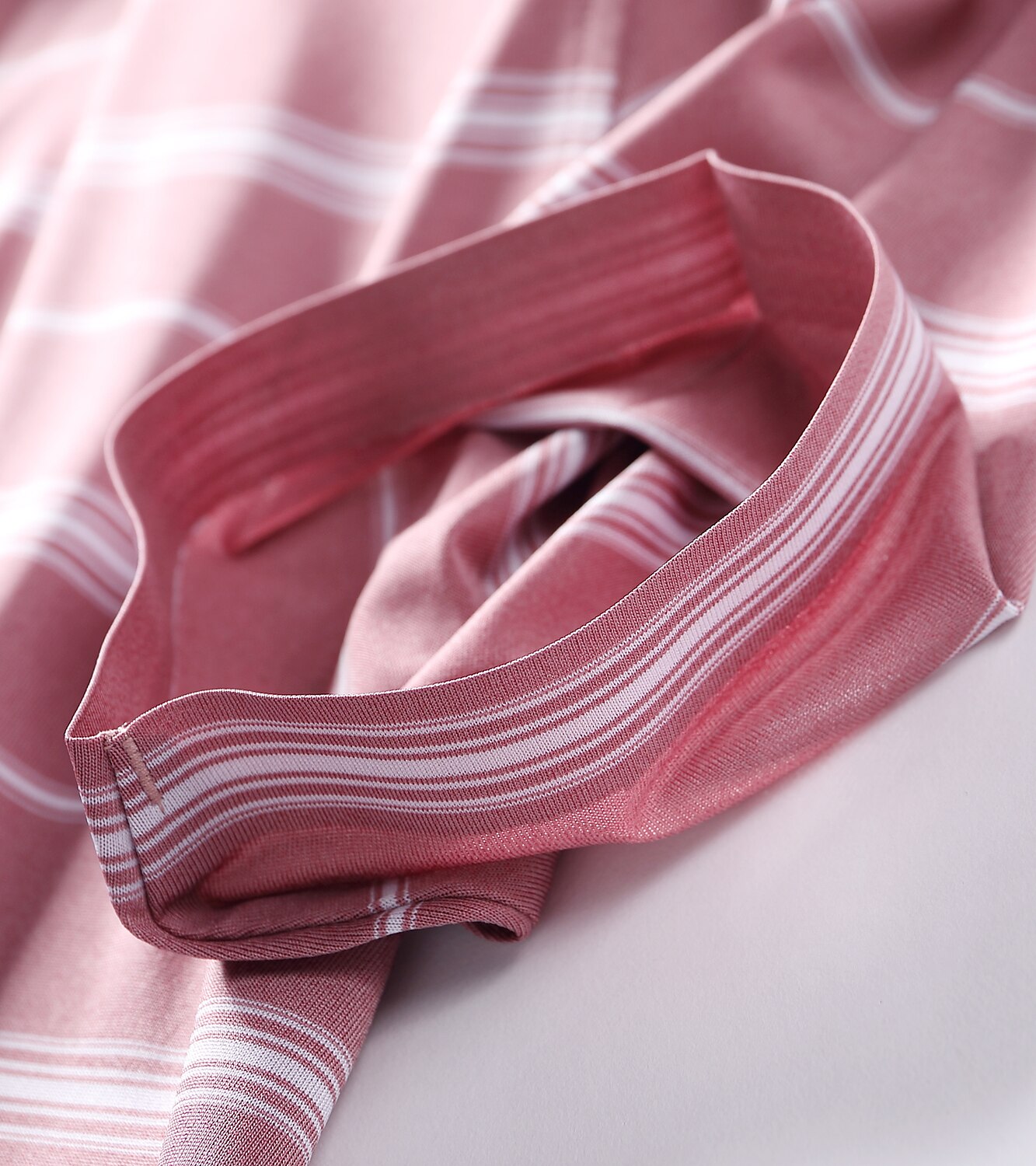 Luxury Striped Silk-Blend Polo Shirt - oukumen