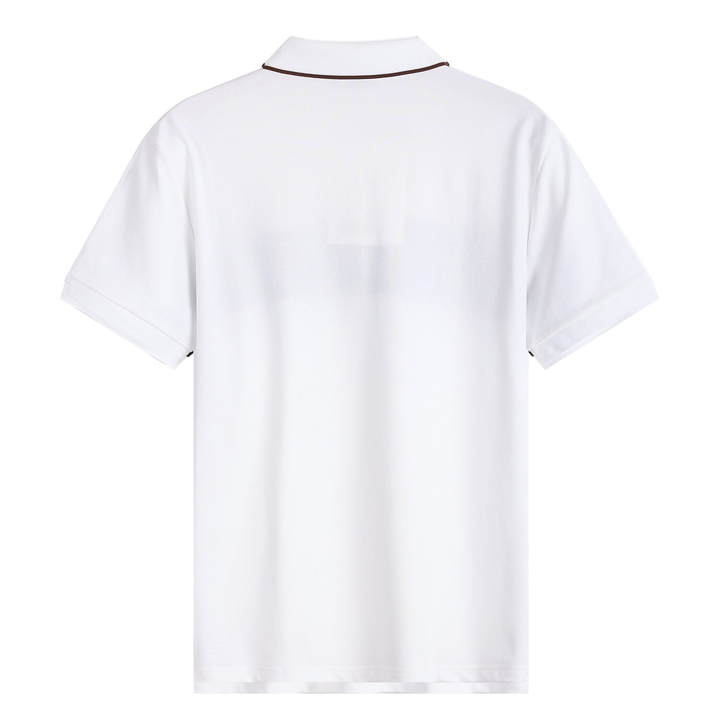 Cotton Blend Casual Colorblock Polo Shirt - oukumen