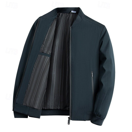 Business Lightweight Zip-Up Jacket - oukumen