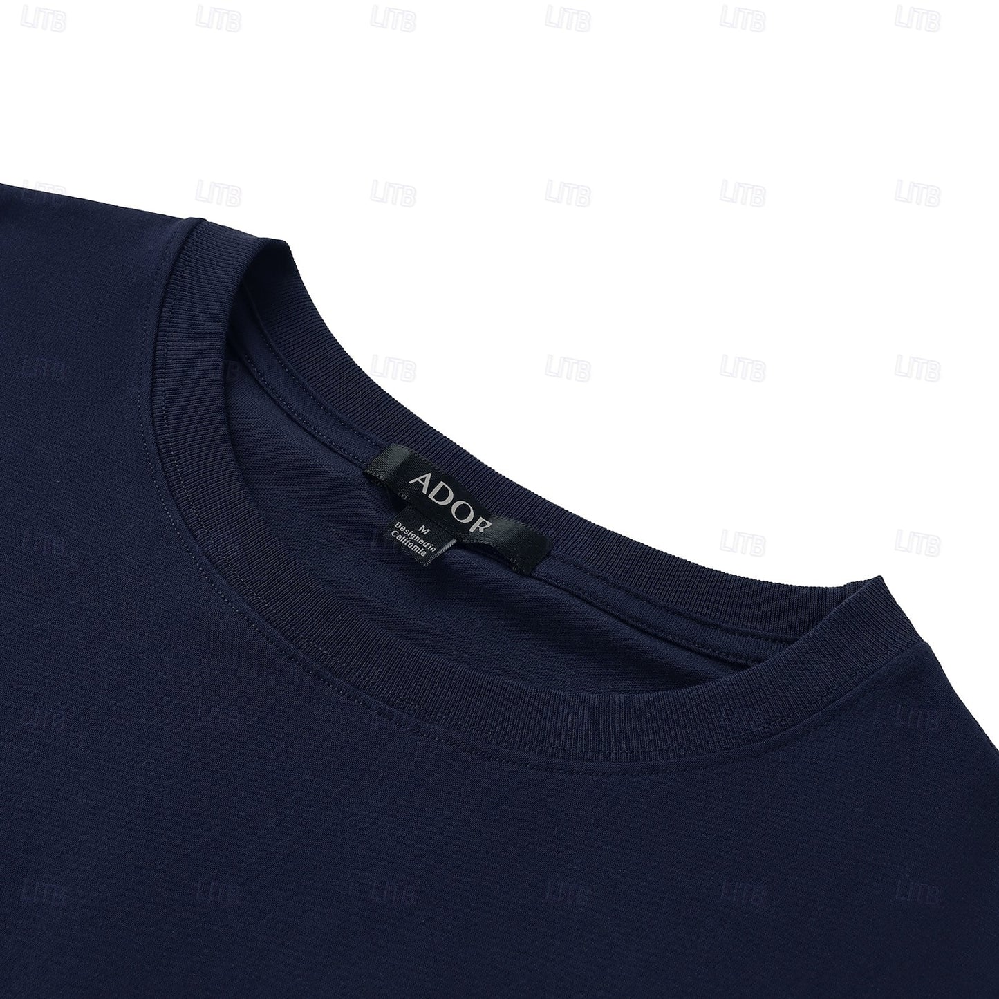 100% Cotton Crew Neck Long Sleeve T shirt Tee - oukumen