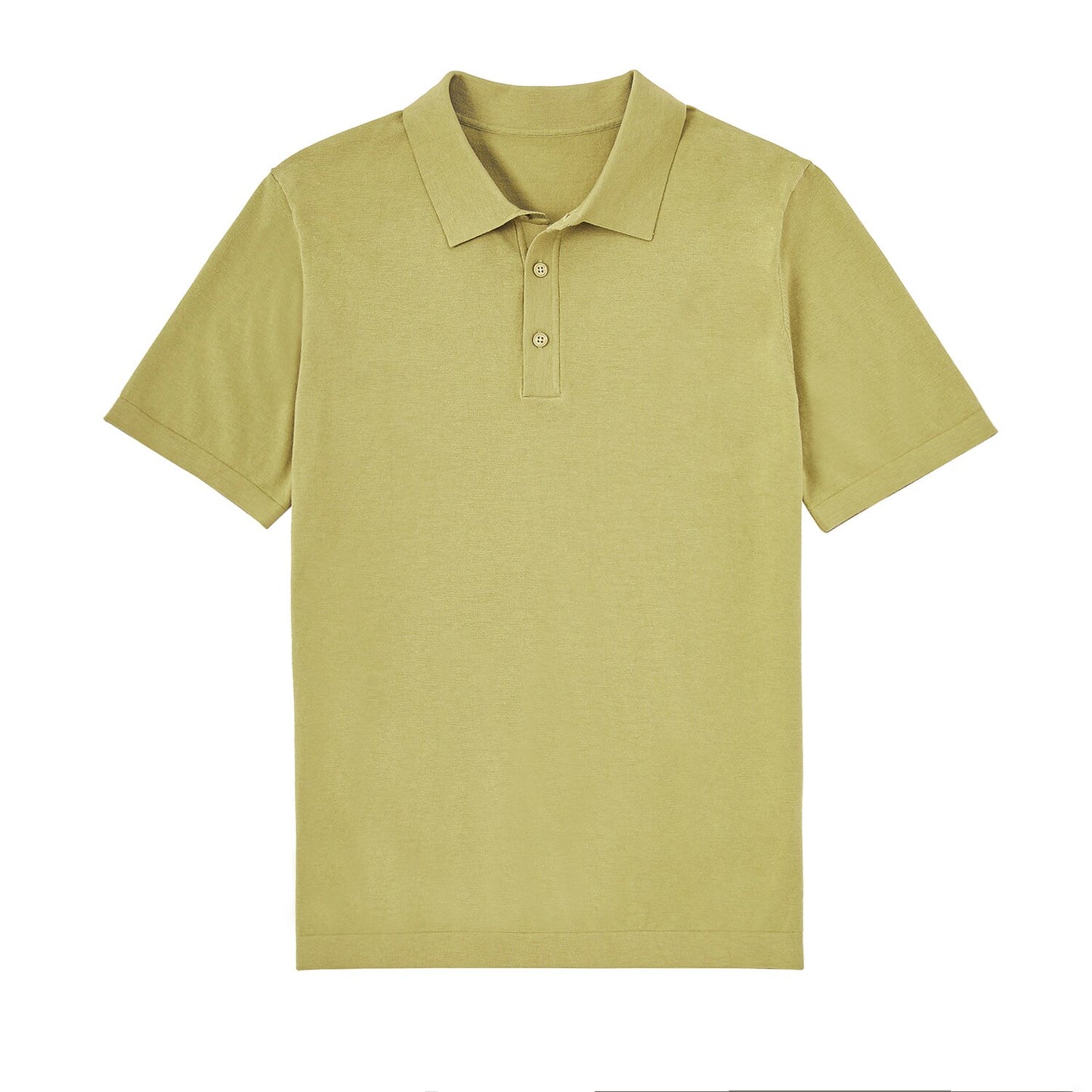 Linen silk Polo Knit Sweater - oukumen